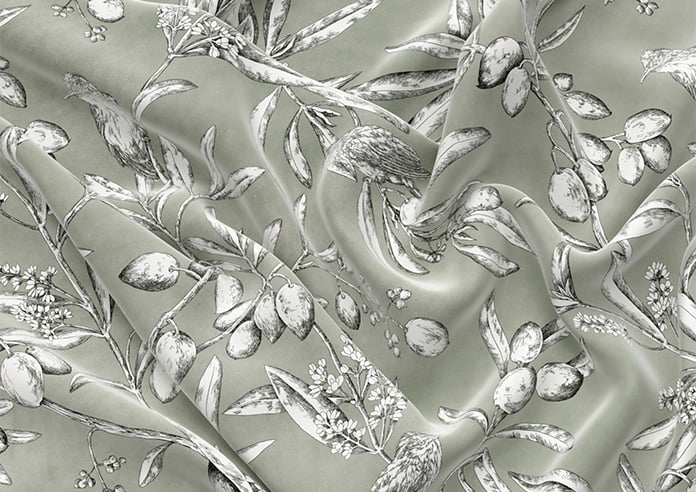 Aviary Velvet, Spruce - Motorised Roman Blind - Image 4